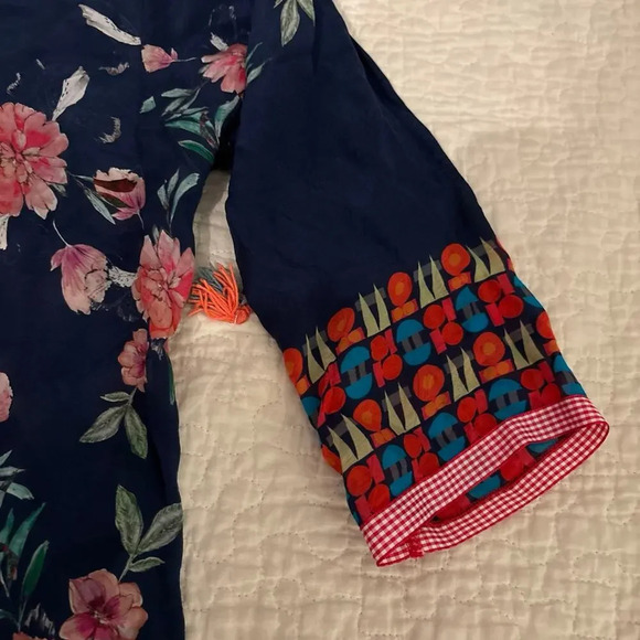 Johnny Was Canvasita floral pattered blouse small - Picture 4 of 7